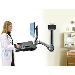 Station murale StyleView Combo assis-debout avec plan de travail - Ergotron - Image 8