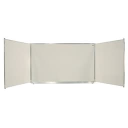 Tableau triptyque émaillé blanc 120x400 cm ouvert - Image principale