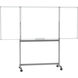 Tableau blanc tryptique mobile standard 100x150cm - Image principale