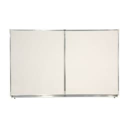 Tableau triptyque emaille blanc 100x400 cm ouvert - Image 2