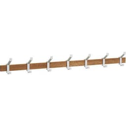 Portemanteau mural Bois 7 patères Argent - Image principale