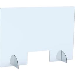 Panneau protection de comptoir 98x68 cm + passe docs 15 cm - Image principale