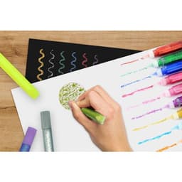 Blister 6 tubes 10 ml paillettes glitter glue - Image 2