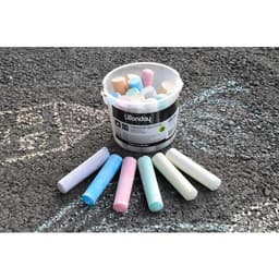 Seau 20 craies trottoir couleurs assorties - Image 2