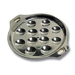 Assiette à escagots 6 places inox ø15,6 cm - Image principale