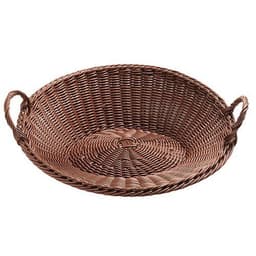 Corbeille à fruits ronde avec armature 45x15 cm marron - Image principale