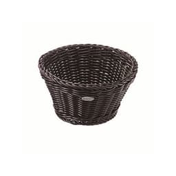 Corbeille à pain en polypropylène ronde 18x10 cm noire - Image principale