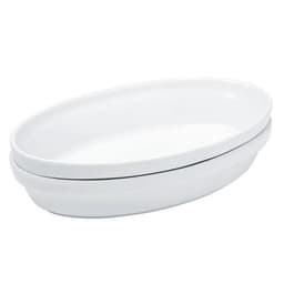 Plat sabot en porcelaine 50cl blanc - Image principale