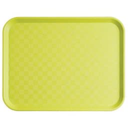 Plateau en polypropylène fast food 35x27 cm vert anis - Image principale