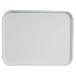 Plateau en polyester 46x36 cm gris fumé-Basik -PlAtex - Image principale