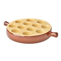 Poêlon à escargots en porcelaine émaillée rustique-Terroir - Image principale