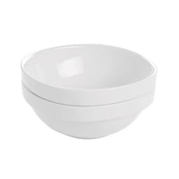 Bol carré en porcelaine 40cl blanc-Oslo-Sarreguemines - Image principale