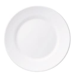 Assiette plate en verre trempé ø25,4 cm blanc-Restaurant-Arcoroc - Image principale