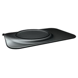 Assiette en porcelaine noir-Burger Chic - Image principale