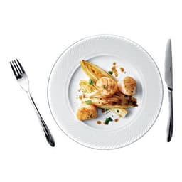 Assiette plate en porcelaine ø30 cm blanc-Panama - Image principale