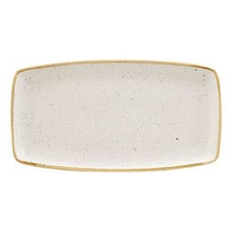 Plat rectangulaire en porcelaine ivoire-Stonecast-Churchill - Image principale