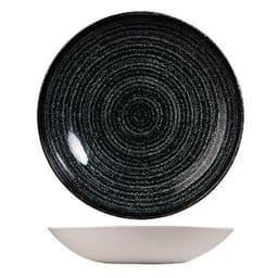 Assiette creuse en porcelaine ø24,8 cm noir-Studio Print-Churchill - Image principale