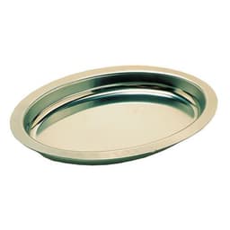 Plat à gratin en inox 38x28,2x3,5 cm - Uni-Lèger - Image principale
