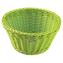 Corbeille à pain en polypropylène ronde 18x10 cm verte - Image principale