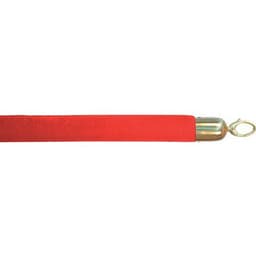 Corde velour en inox 150 cm rouge et doré - Image principale