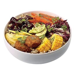 Poke Bowl en porcelaine ø21 cm 120cl blanc - Image principale