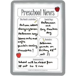 Lot de 2 Pochette Magneto Dry Erase gris - Image 2