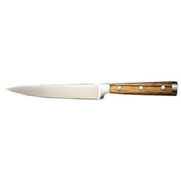 Couteau à steak inox et bois naturel lame 12,5 cm - Image principale