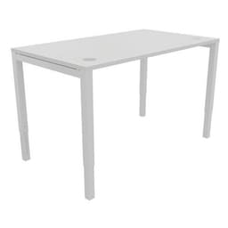 Bureau droit Astro Arche pied réglable 140x80 blanc/blanc - Image principale