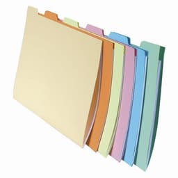 Paquet de 10x6 chemises compartiments  pour tiroir assorties - Image principale