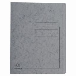 Lot de 25 Chemises à lamelle carte lustrée - A4-Gris - Image principale