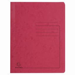 Lot de 25 Chemises à lamelle carte lustrée - A4-Rouge - Image principale