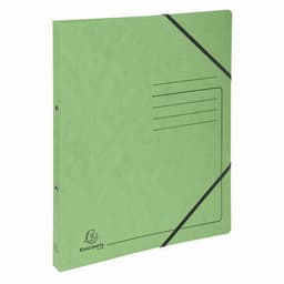 Lot de 10 Classeur 2 anneaux 15mm carte lustrée imprimée - A4-Tilleul - Image principale