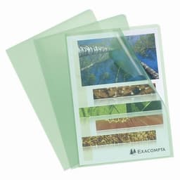Lot de 10 Sachet 100 pochettes polypropylène grainé 12/100e - A4-Vert - Image principale