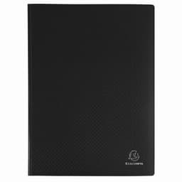 Lot de 10 Protège-doc en PP 5/10e OPAK poch. Cristal 80 vues -Noir - Image principale