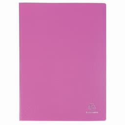 Lot de 8 Protège-doc en PP 5/10e OPAK poch. Cristal 160 vues -Rose - Image principale