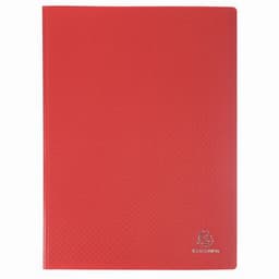 Lot de 8 Protège-doc en PP 5/10e OPAK poch. Cristal 160 vues -Rouge - Image principale