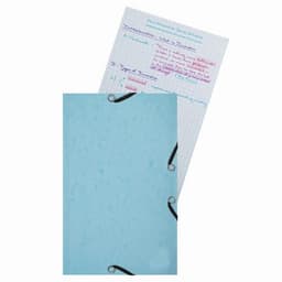 Chemise 3 rabats à élastiques +25 fiches bristol assorties - Image principale
