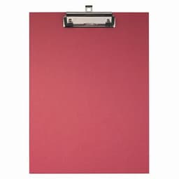 Lot de 10 Porte-bloc papier enduit - Format 23x32cm pour A4-Rouge - Image principale