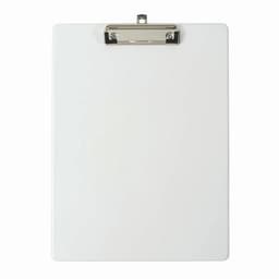 Lot de 10 Porte-bloc avec pochette - Format 23x32cm pour A4-Blanc - Image principale