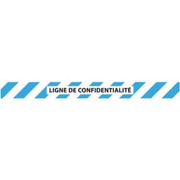 Bande adhésive "ligne de confidentialité" bleu/blanc 90x1000 - Image 2