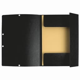 Lot de 25 Chemises à élastique 3 rabats carte lustrée - A4-Noir - Image 2