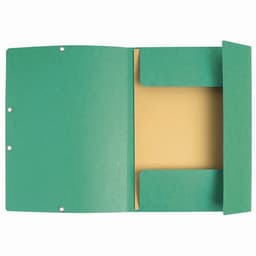 Lot de 50 Chemises à élastiques 3 rabats carte marbrée recyclée Vert - Image 2