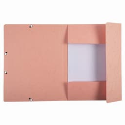 Lot de 25 Chemises à élastiques carte lustrée Aquarel - A4-Corail - Image 2