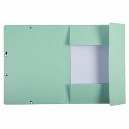 Lot de 25 Chemises à élastiques carte lustrée Aquarel - A4-Vert pastel - Image 2
