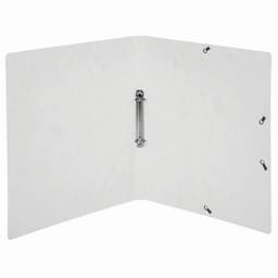 Lot de 10 Classeur 2 anneaux 15mm carte lustrée imprimée - A4-Blanc - Image 2