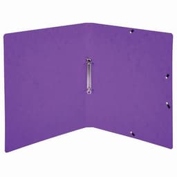 Lot de 10 Classeur 2 anneaux 15mm carte lustrée imprimée - A4-Violet - Image 2
