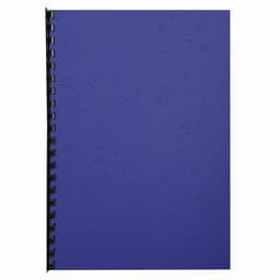 Paquet de 100 couvertures Grain cuir pour reliure A4-Bleu - Image 2