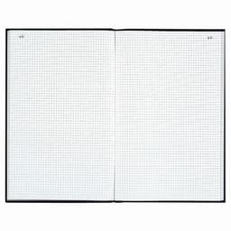 Registre 35x22,5cm 5x5 folioté 600 pages-Noir toilé - Image 2