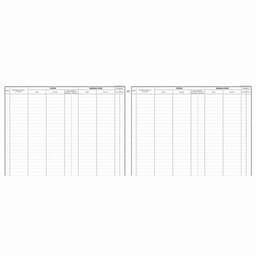 Registre 25x32cm  Registre des visites 25 lignes 80 pages - Image 3