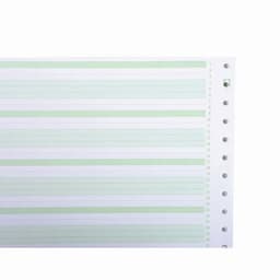 Lot de 2000 Feuilles de listing  zoné vert 1pli Bandes - Image 2